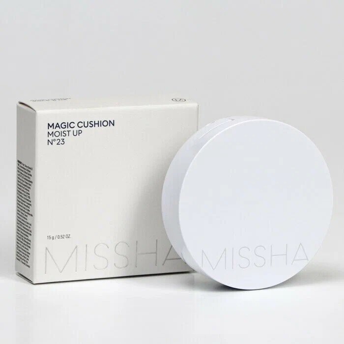 Тональный кушон MISSHA Magic Cushion Moist Up с увлажняющим эффектом. Тон 23, 15 г