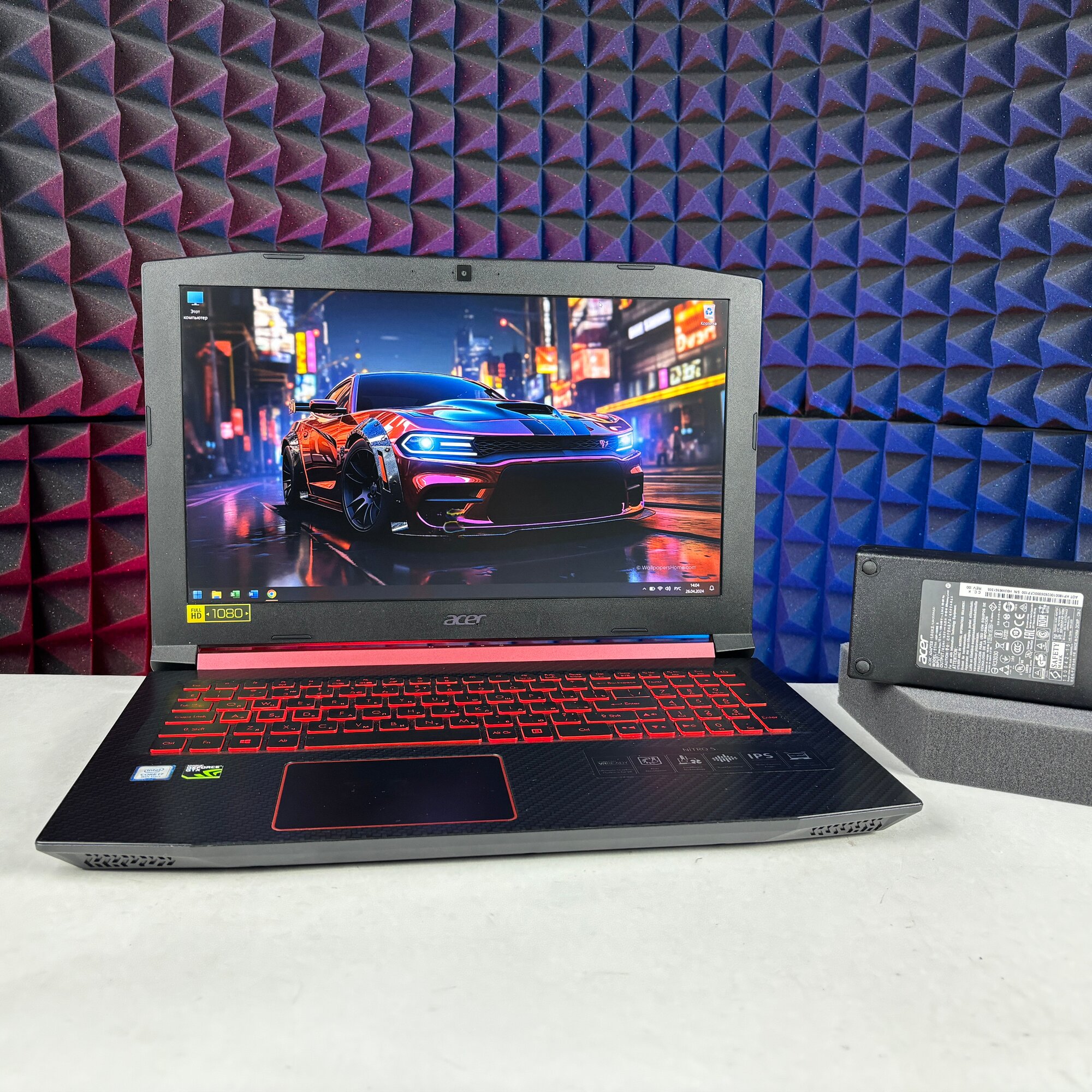 Ноутбук Acer Nitro 5 AN515-52 (1920x1080/15.6"/Intel Core Соrе i7-8750H 2.2-4.1Ггц/RAM 8GB/SSD 512GB/NVIDIA GeForce GTX1060 (6GB)/Windows 11)