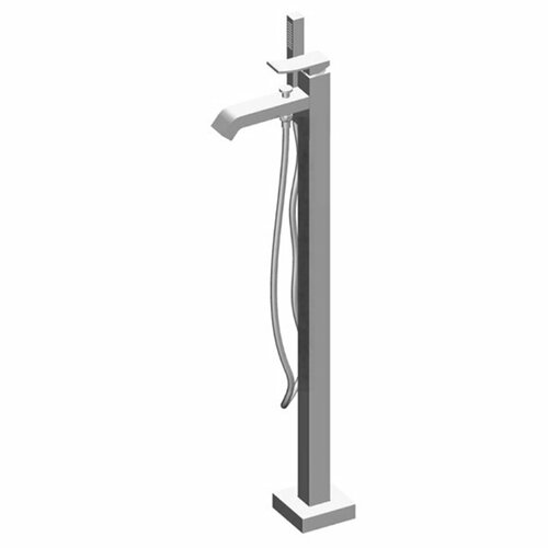 Gattoni Ely Смеситель для ванны напольный с ручным душем, цвет: хром 8808/88C0