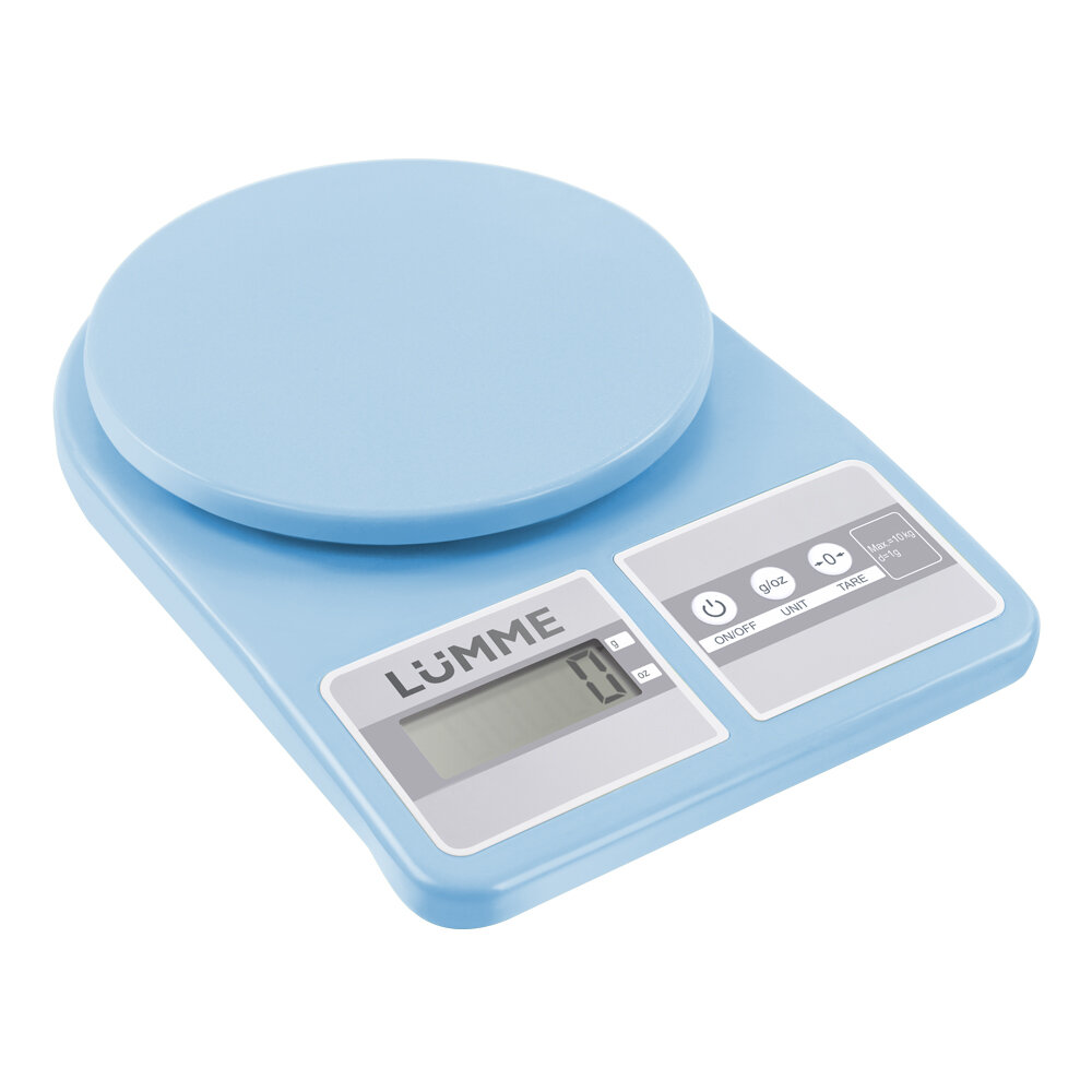 LUMME LU-1348 голубой аквамарин весы кухонные сенсор