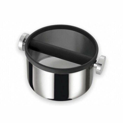 Ведро (Нок-бокс) для жмыха из нержавеющей стали. D-165мм 110х165мм Металлический контейнер для кофейных отходов