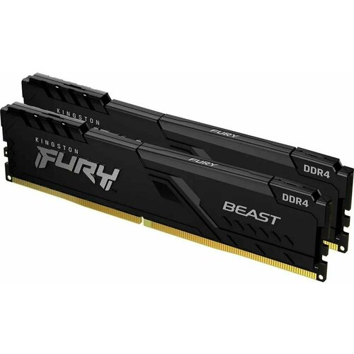 Оперативная память Kingston Fury Beast Black DDR4 3733 МГц 2x16 ГБ KF437C19BB216 963300₽