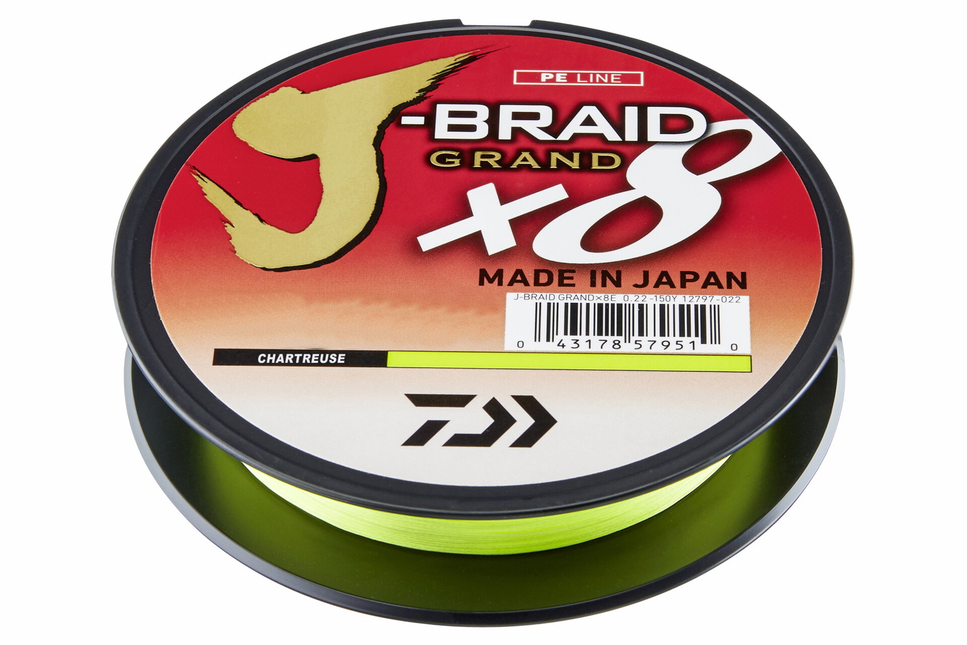 Шнур Daiwa J-Braid Grand X8E 0,22мм 135м CH