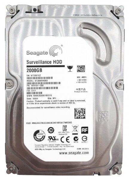 Жесткий диск Seagate 1HH164 2Tb 5900 SATAIII 3.5" HDD