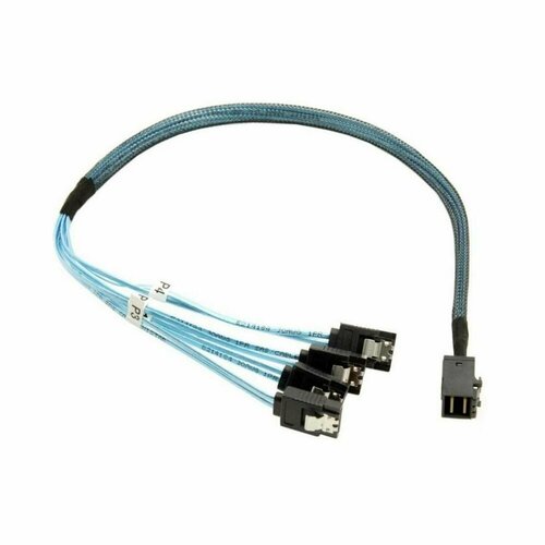 Кабель Areca 26II-1C4307-0175 INT SFF8643-to-4*SATA ( HDmSAS -to- 4*SATA internal cable) 75cm (аналог арт.50984, LSI00410, LSI00409, 2279800-R) кабель noname cable sff 8643 4 sata minisas hd to 4 sata 0 5m analog lsi00410 lsi00409 2279800 r