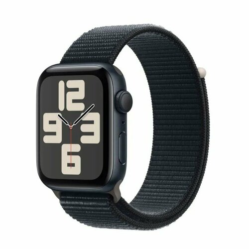 Смарт-часы Apple Watch Series SE 2023 (GPS), 40mm, Midnight Sport Loop (One Size) умные часы apple watch se gps 40mm silver mnl93ll a