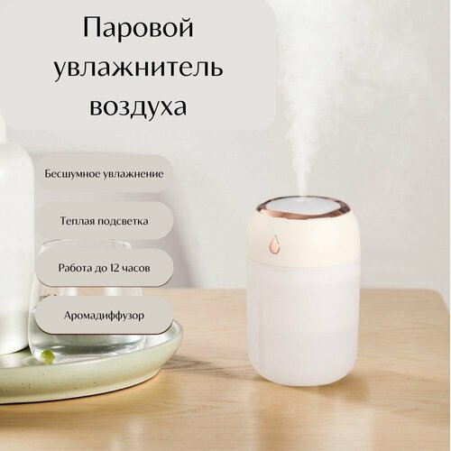 Увлажнитель воздуха с блестящей подсвечивающейся крышкой 465₽