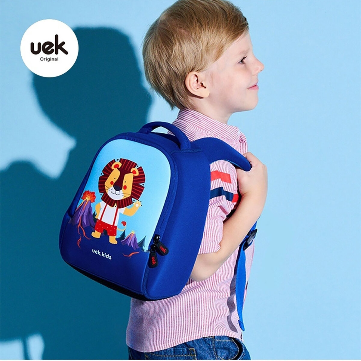 Картинки Рюкзак детский UEK.KIDS со львом / Рюкзак дошкольный маленький супер легкий