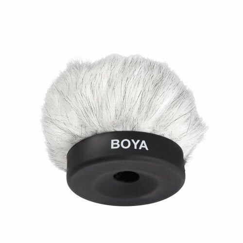 ветрозащита boya by b05 для петличных микрофонов меховая black Меховая ветрозащита Boya BY-P50