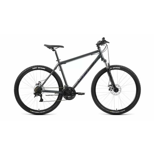 Горный (MTB) велосипед FORWARD Sporting 27.5 2.2 Disc (2022), рама 17, темно-серый/черный горный велосипед forward apache 27 5 2020 2021 рама 17 черный серый
