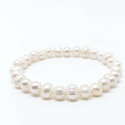 Браслет OK, жемчуг пресноводный, 1 шт., размер 18 см, бежевый