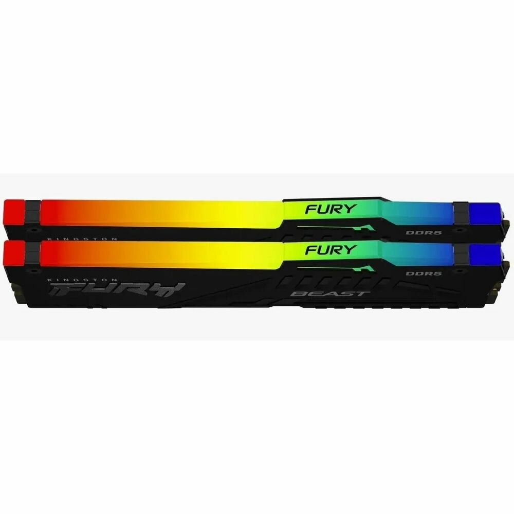 Оперативная память Kingston FURY Beast Black RGB CL40 (Kit of 2) DDR 5 DIMM 64Gb 5600Mhz (KF556C40BBAK2-64) - фото №13