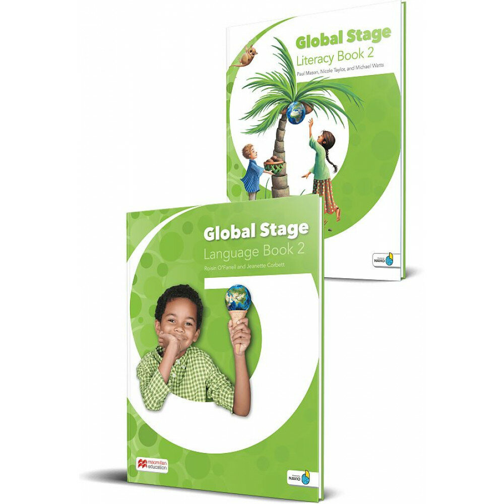 Global Stage 2 Literacy Book 2 and Language Book 2 with Navio App комплект из 2 книг - фото №3