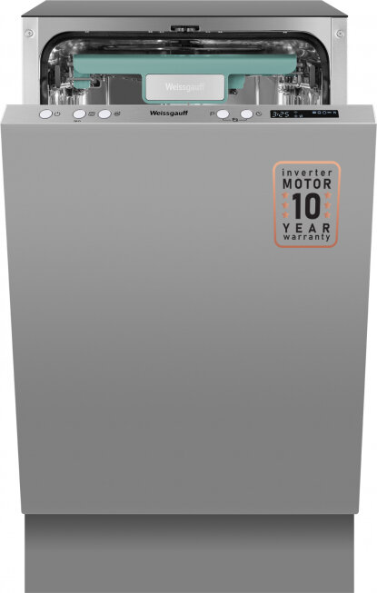 Умная встраиваемая посудомоечная машина с Wi-Fi, лучом на полу, авто-открыванием и инвертором Weissgauff BDW 4573 D Wi-Fi (40272)
