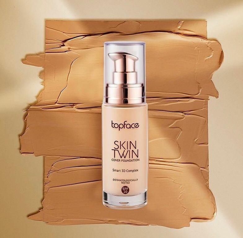 Topface Тональная основа Skin Twin Cover Foundation SPF20 PT464, тон 003 натуральный