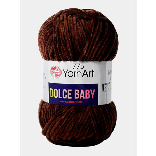 Пряжа YarnArt Dolce Baby, Цвет Коричневый пряжа yarnart пряжа dolce цвет 756 комплект 5 шт