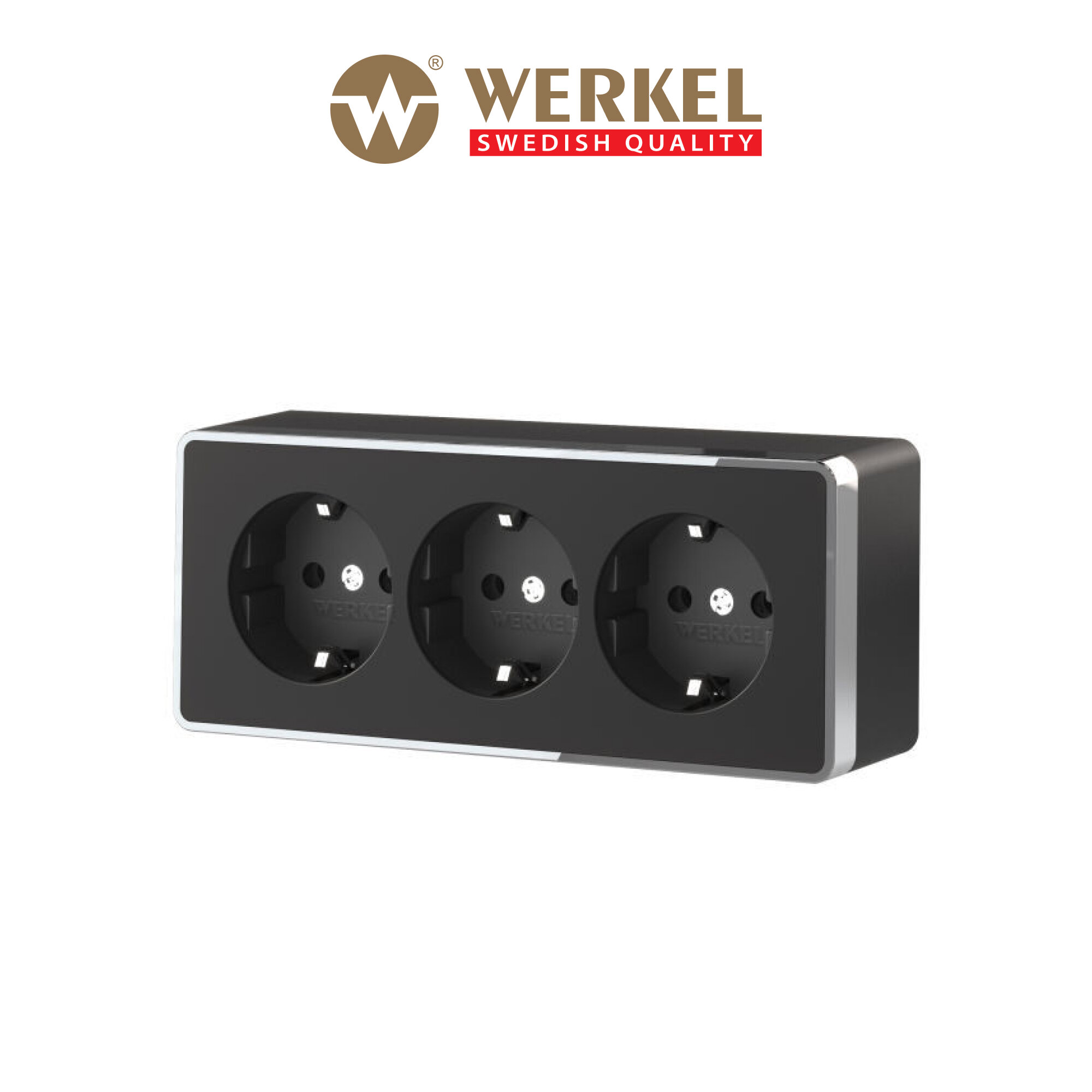 Розетка Werkel W5073135 Gallant, 16 А, с защитной шторкой, с заземлением