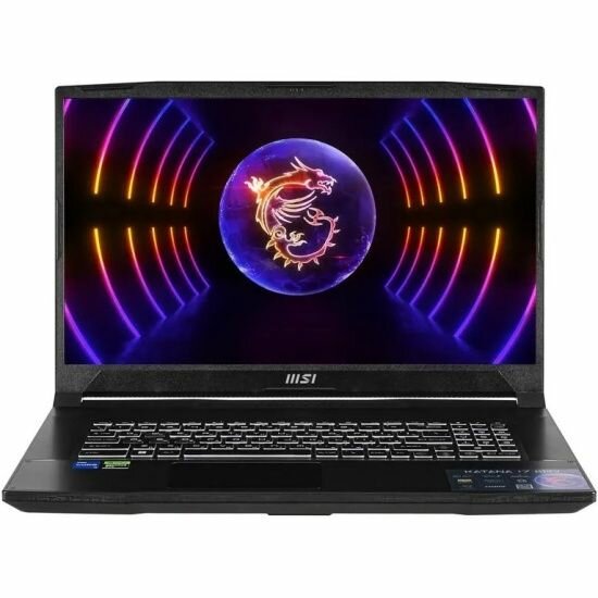 Ноутбук MSI Katana 17 GF76 B12VGK-275XRU IPS FHD (1920x1080) 9S7-17L541-275 Черный 17.3" Intel Core i7 12650H, 16 ГБ, 1 ТБ SSD, NVIDIA GeForce RTX 4070 8 ГБ, Без ОС