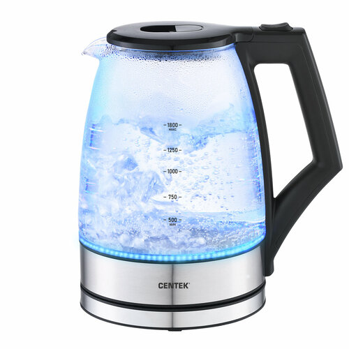 Чайник электрический 18Л 2200ВТ диск стекло LED подсв фильтр CENTEK 396100₽