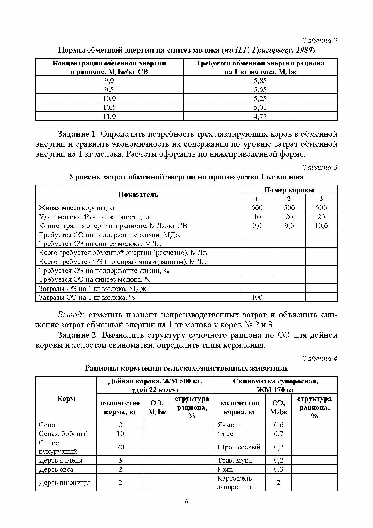 Нормированное кормление животных при интенсивных технологиях. Практикум. Учебное пособие для СПО - фото №9