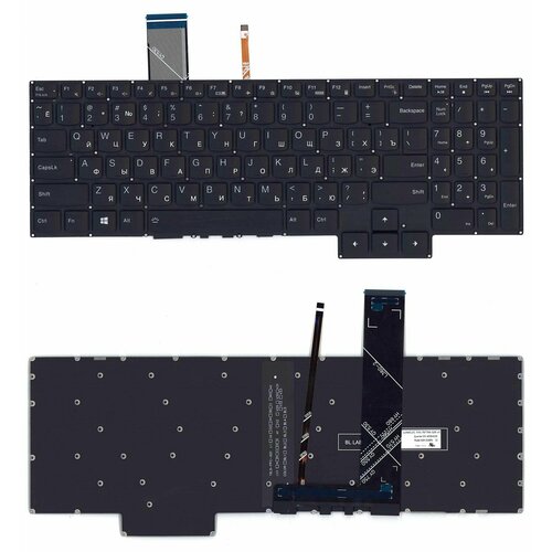 Клавиатура для ноутбука Lenovo Gaming 3-15IMH05, черная, p/n: SN20X22274 PR5CYB-RU, 1 шт lenovo ideapad gaming 3 15iah7
