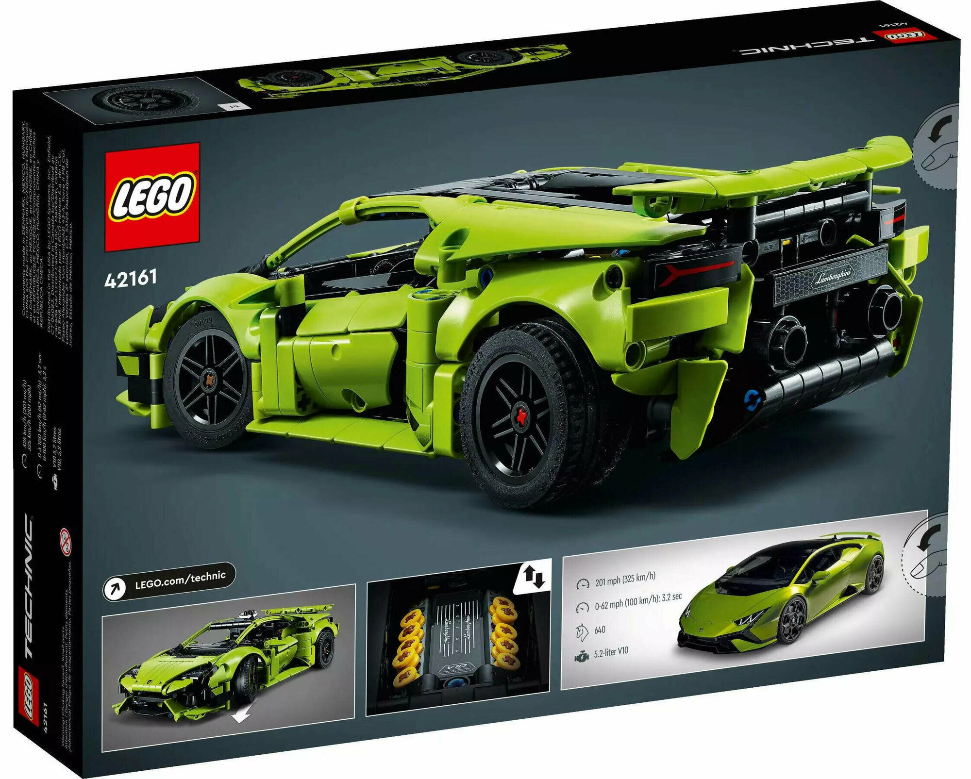 Конструктор LEGO Technic 42161 Автомобиль Lamborghini Huracan Tecnica, 806 дет. — фото 1