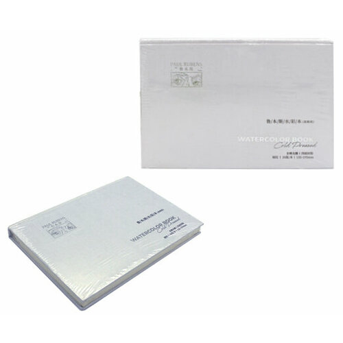Скетчбук А5 20л. 0110009003 Paul Rubens Белый Акварельная бумага, гладкая, 300гр/м, склейка, хлопок, 135х195мм (1/80)