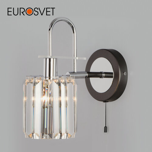 Изображение товара Бра / Настенный светильник Eurosvet Tenia 70090/1, E14, 60 Вт, с выключателем, цвет графит