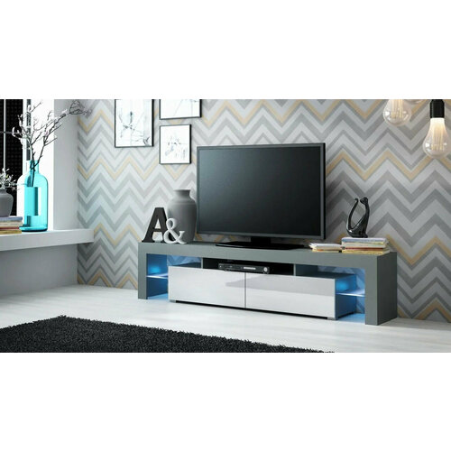 Тумба ТВ Soft 1 с подсветкой 200х35х45