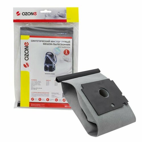 Мешок-пылесборник MX-12 Ozone многоразовый для пылесоса 1 шт комплект из 2 шт 2346₽