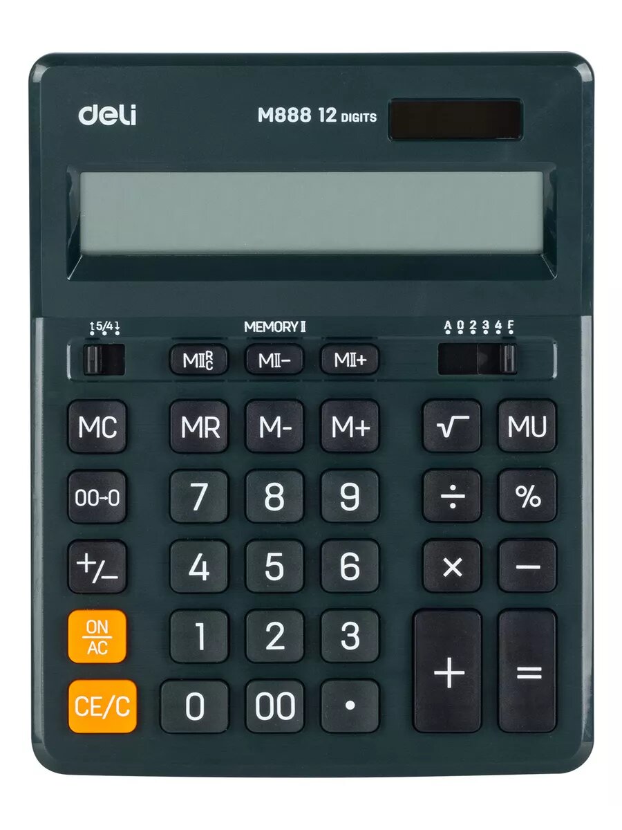 Калькулятор настольный EM888F-green зеленый 12-разр.