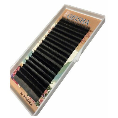 Черные ресницы для наращивания С 007 длина 8 мм 300₽