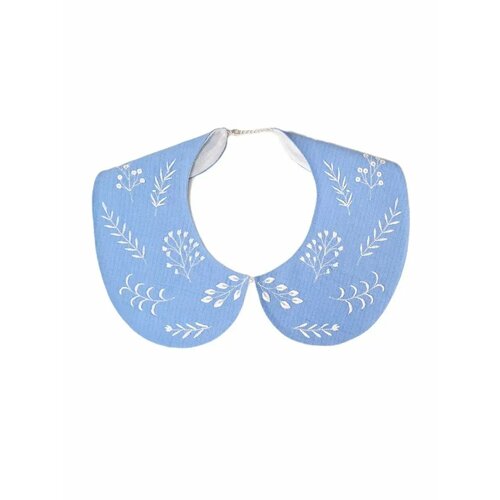 Воротник съемный с вышивкой льняной