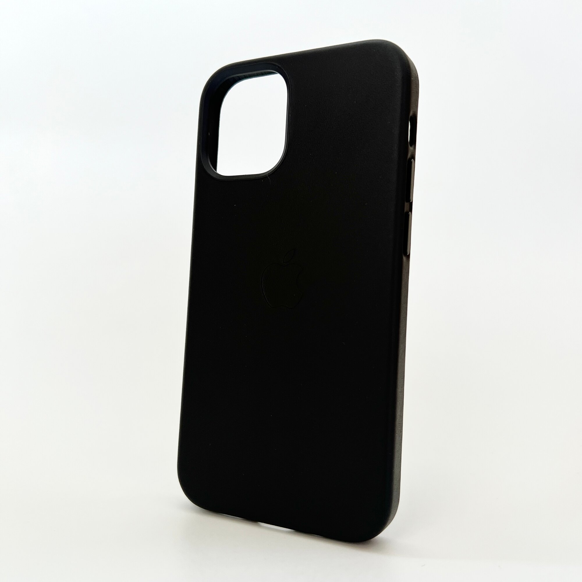 Чехол оригинальный с MagSafe для iPhone 12 mini Кожаный (Leather Co)Чёрный