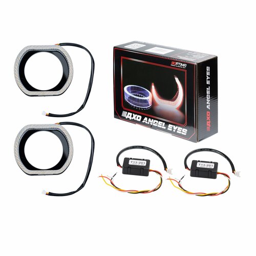 Ангельские глазки 3D с функцией ДХО/Поворотник Optima Light на линзу 3,0