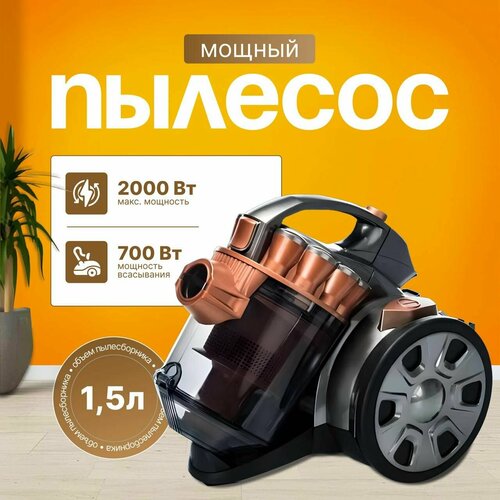Пылесос для дома с контейнером BP 2000 Вт бронза 22500₽