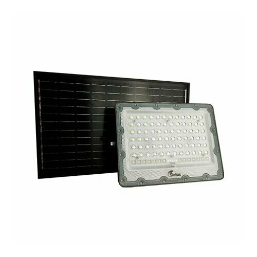 Прожектор светодиодный с солнечной батареей 100w, 6500K, IP65