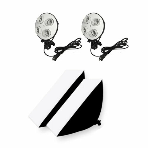 Софтбокс 50x70см на 4 лампы для фотосъемки (комплект из 2 шт) / Софтбокс для студийной съемки