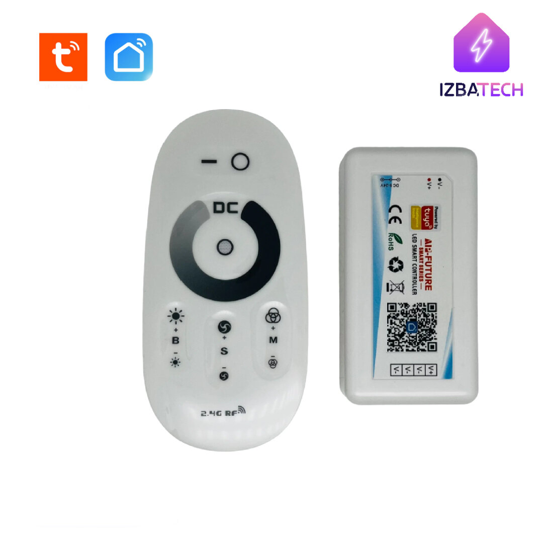 фото Новый Умный мощный WIFI диммер-контроллер, для монохромной ленты, работает с Алисой