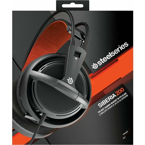 SteelSeries Siberia 200 кожанные игровые наушники 35 мм Siberia 200 Black 469000₽