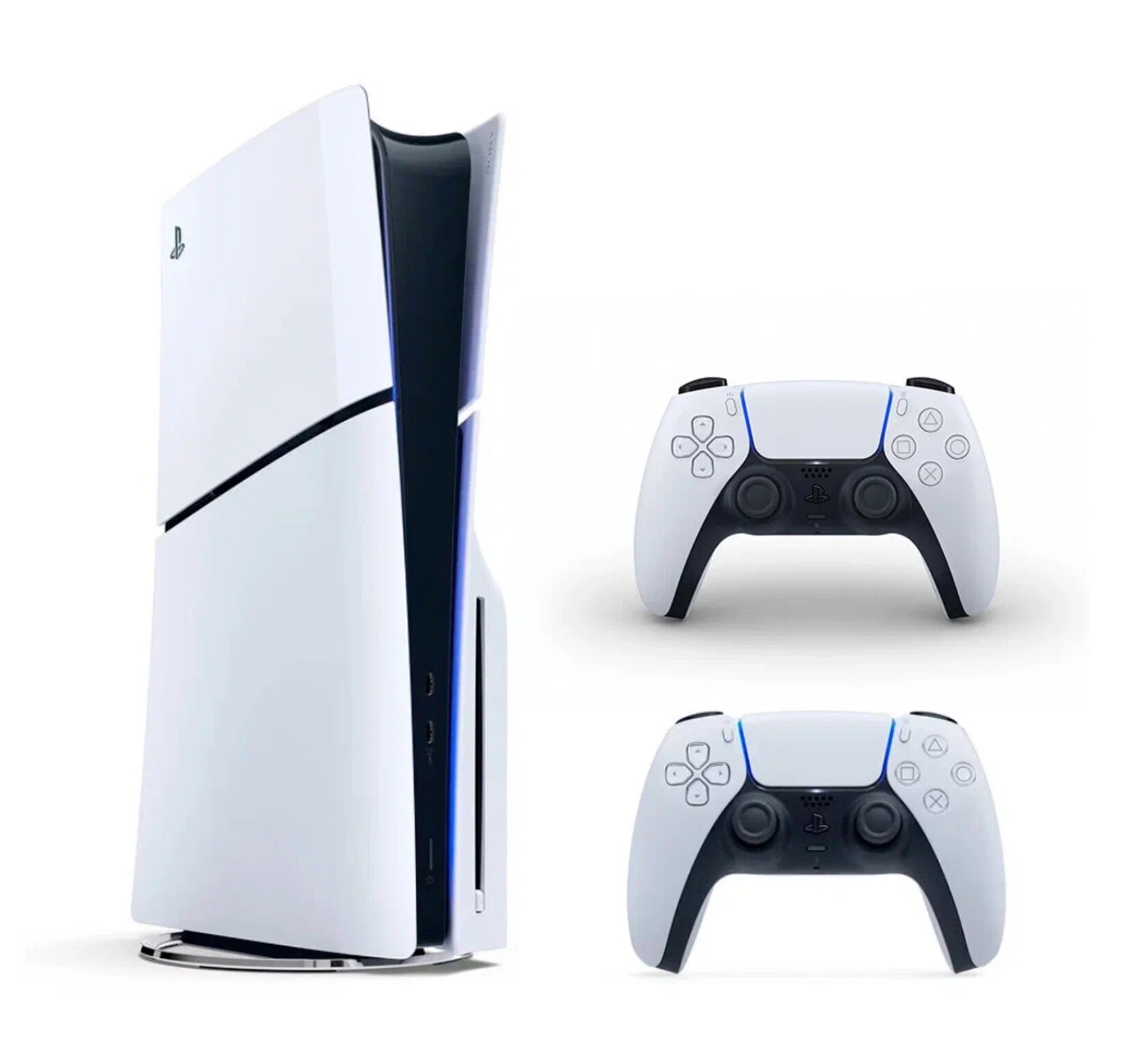 Игровая приставка Sony PlayStation 5 Slim, с дисководом, 1 ТБ, два геймпада