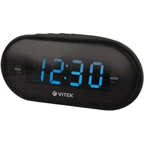 Радиобудильник Vitek VT-6602 черный 1440₽