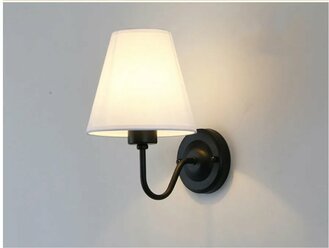 Настенный ретро-светильник HZZKZZ E27, белый/черный