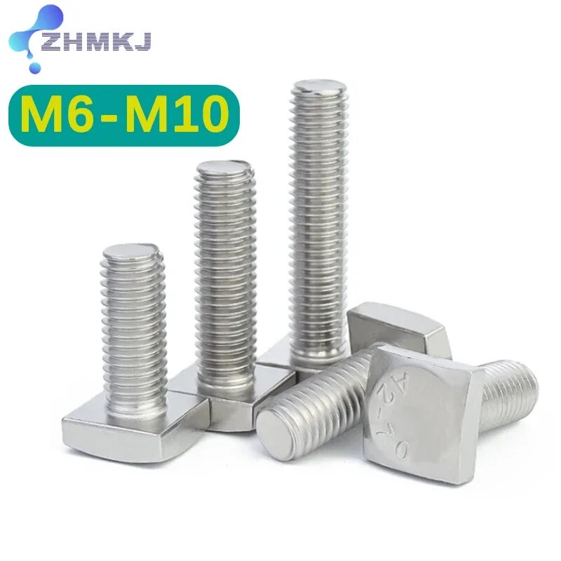 Болты из нержавеющей стали M6 M8 M10 с квадратной головкой 12-80 мм