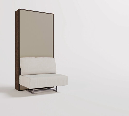 Изображение товара Шкаф кровать-трансформер с диваном и изголовьем Ergoroom Летто Пуф 900 Лайт Космо