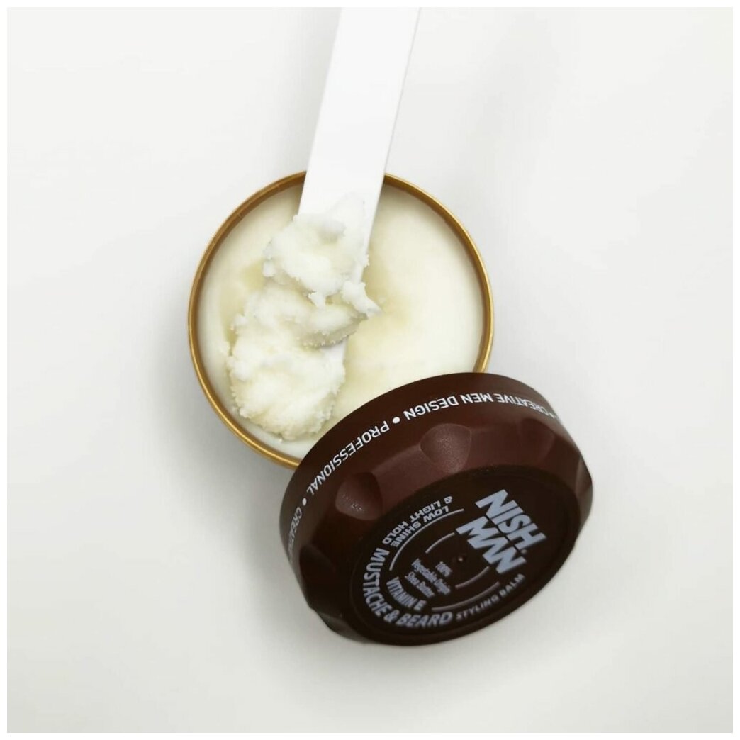 NISHMAN BEARD&MUSTACHE STYLING BALM Бальзам-стайлинг для бороды и усов 100ML — фото 1