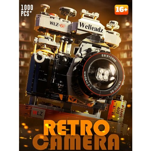 Конструктор Retro Camera WLZ-6F на 1020 деталей, масштаб 1:1