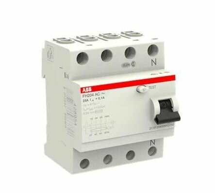 Устройство защитного отключения УЗО ABB FH204 25A/100mA типа АС 2CSF204006R2250