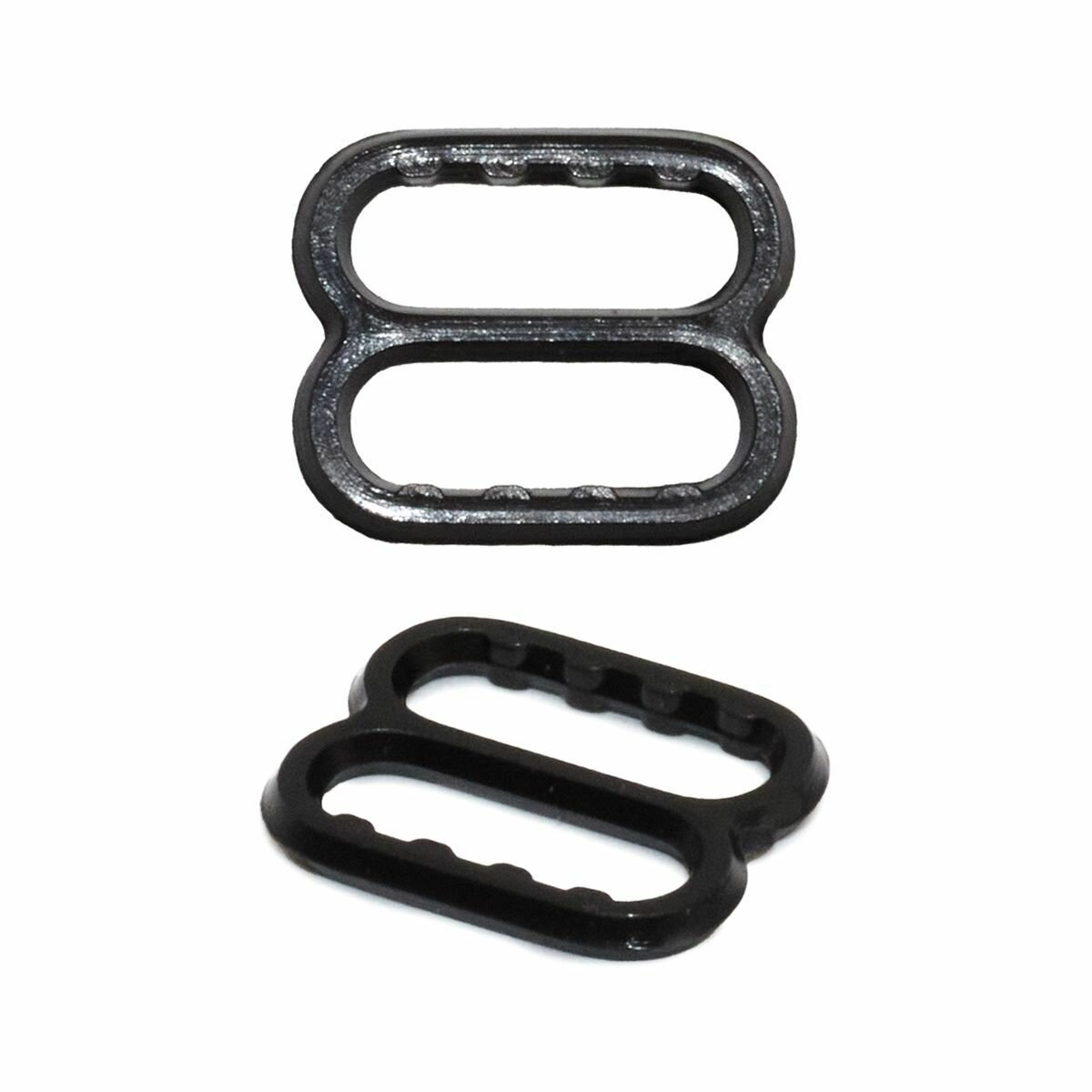 Регуляторы для бретелей 10 мм, пластик (черный), 100 шт, протос, 01-6830 — фото 1