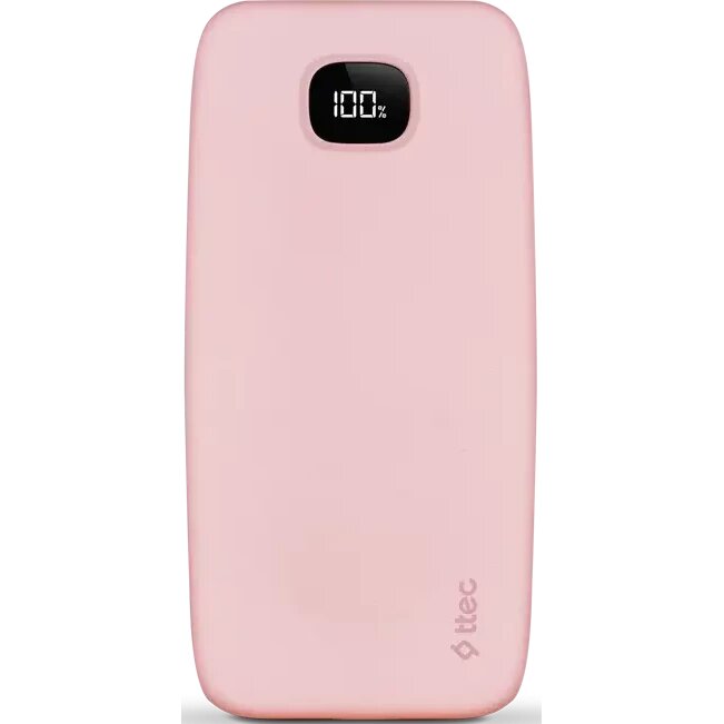 Внешний аккумулятор ttec ChargeUp Pro LCD 10.000 Pink (2BB209TP)